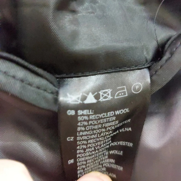 H&M men wool blend blazer size 36R - Picture 4 of 5